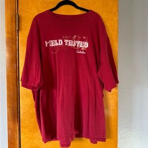 Cabela's Red 'Field Tested' Short Sleeve Tee